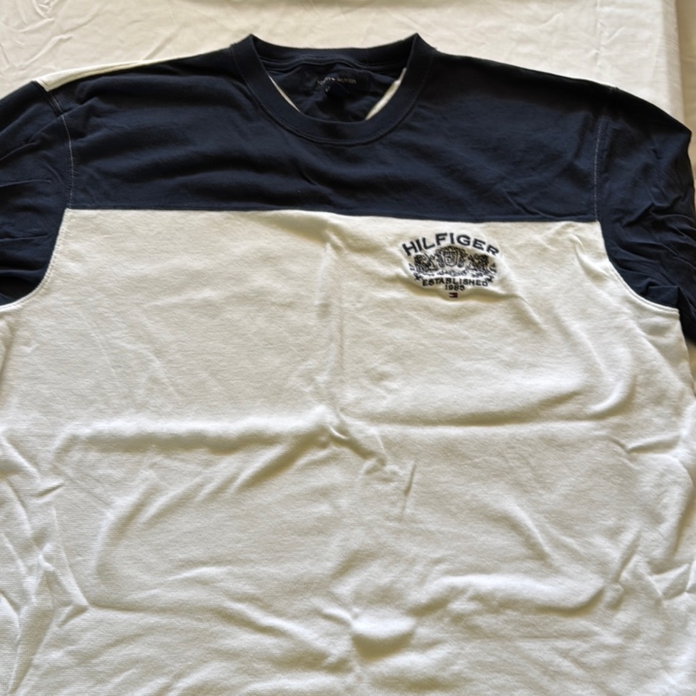 Tommy Hilfiger Black and White Short Sleeve Tees